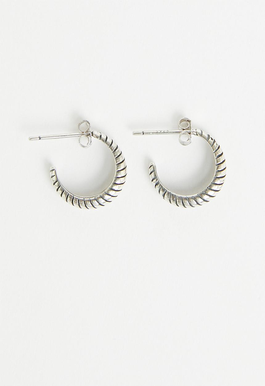 Superbalist - Nicole sterling silver hoop earrings - silver