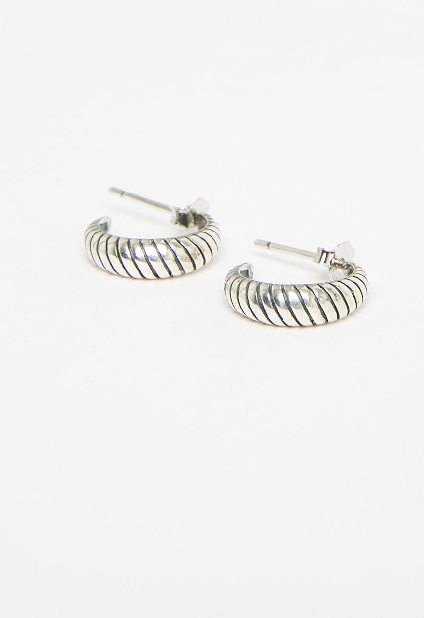 Superbalist - Nicole sterling silver hoop earrings - silver