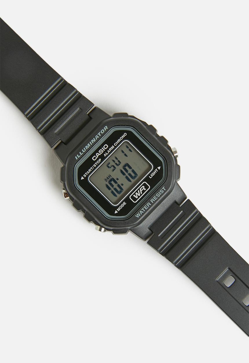 Casio - Boys standard square digital watch - black