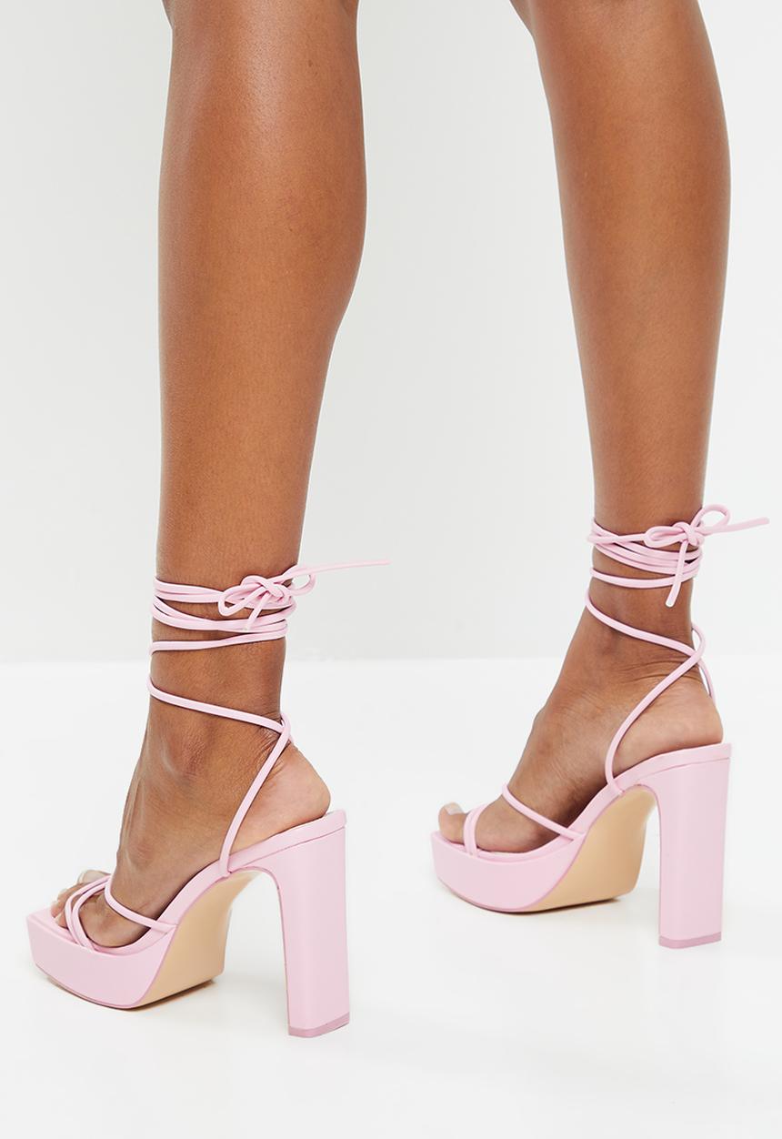 Public Desire - Bring it block heel - pink 