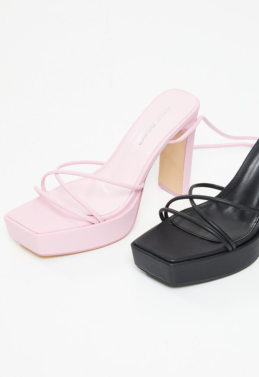 Public Desire - Bring it block heel - pink 