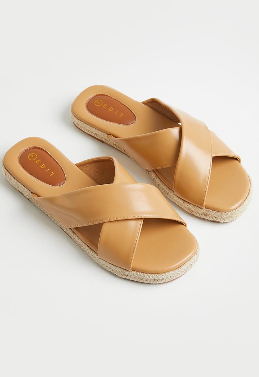 edit - Robyn espadrille mule - tan