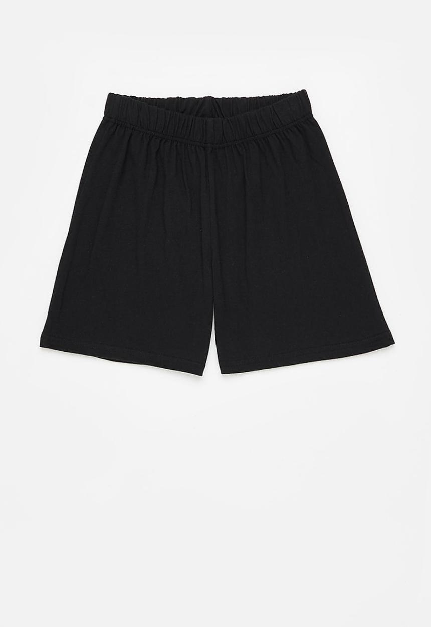 Superbalist - 2 pack cotton sleep short - grey & black