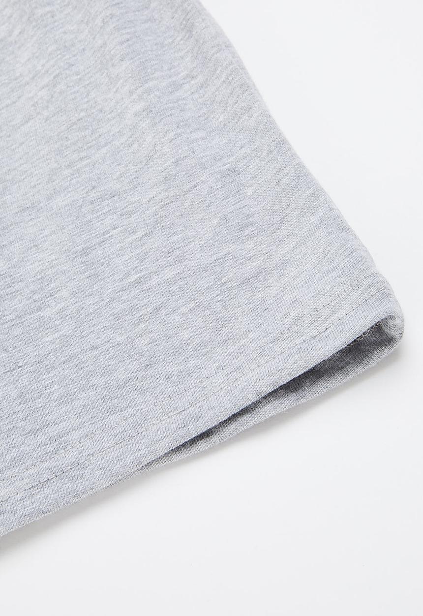 Superbalist - 2 pack cotton sleep short - grey & black