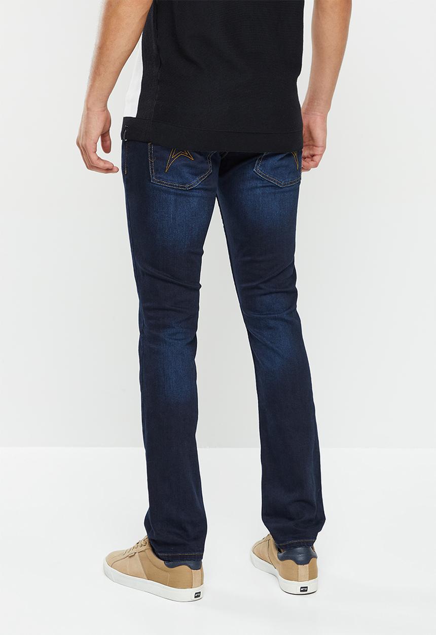 SOVIET - M mustang 3 mens slim leg denim#9 - blue/black