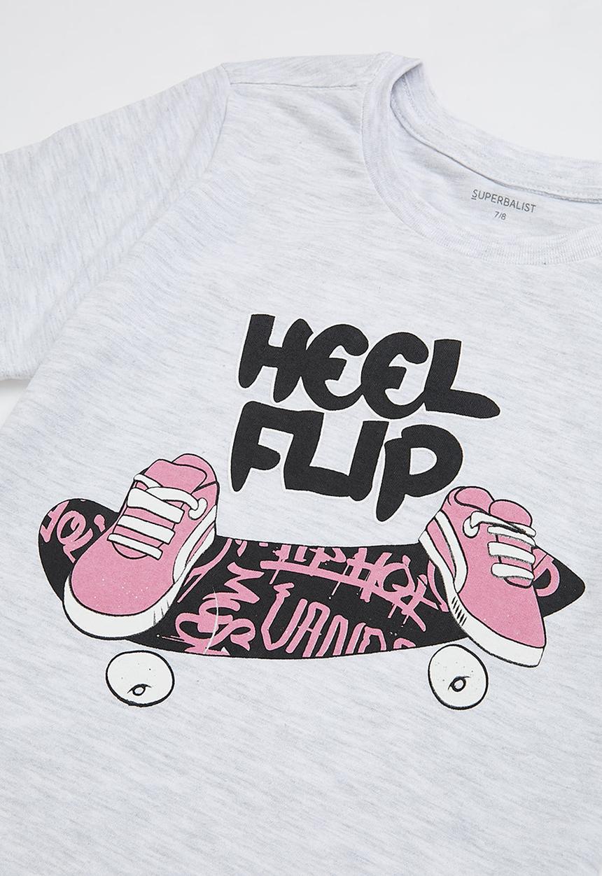 Superbalist - Boys t-shirt & sweat short set - grey & pink
