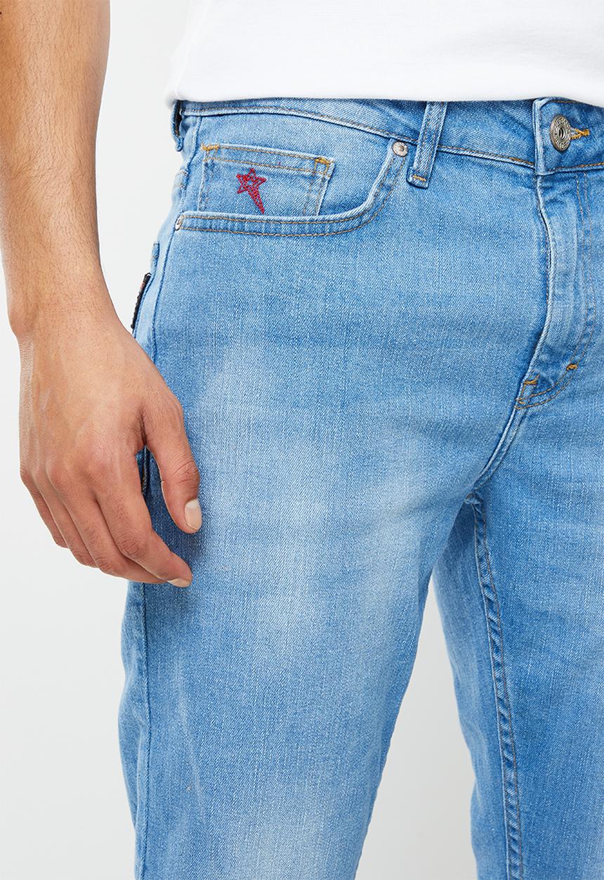 SOVIET - M bentley mens slim leg denim#9 - light indigo