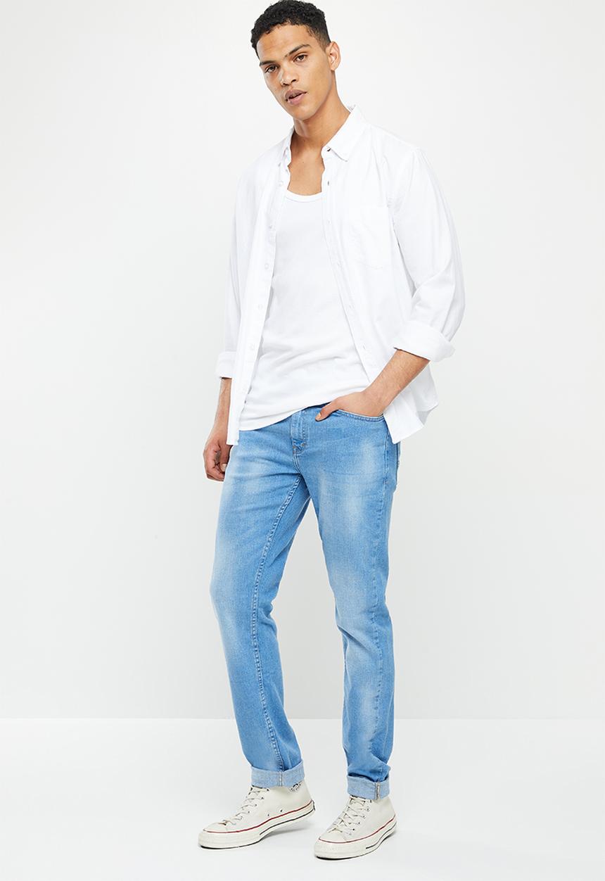 SOVIET - M bentley mens slim leg denim#9 - light indigo