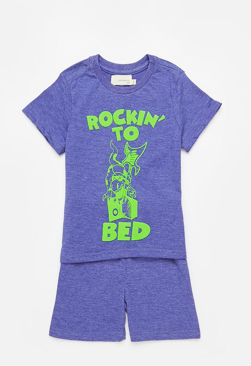 Superbalist - Boys summer pj set - royal blue