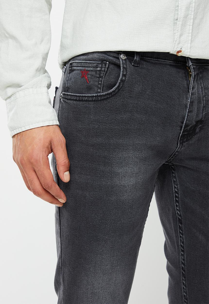 SOVIET - M lambo mens straight leg denim#12 - charcoal