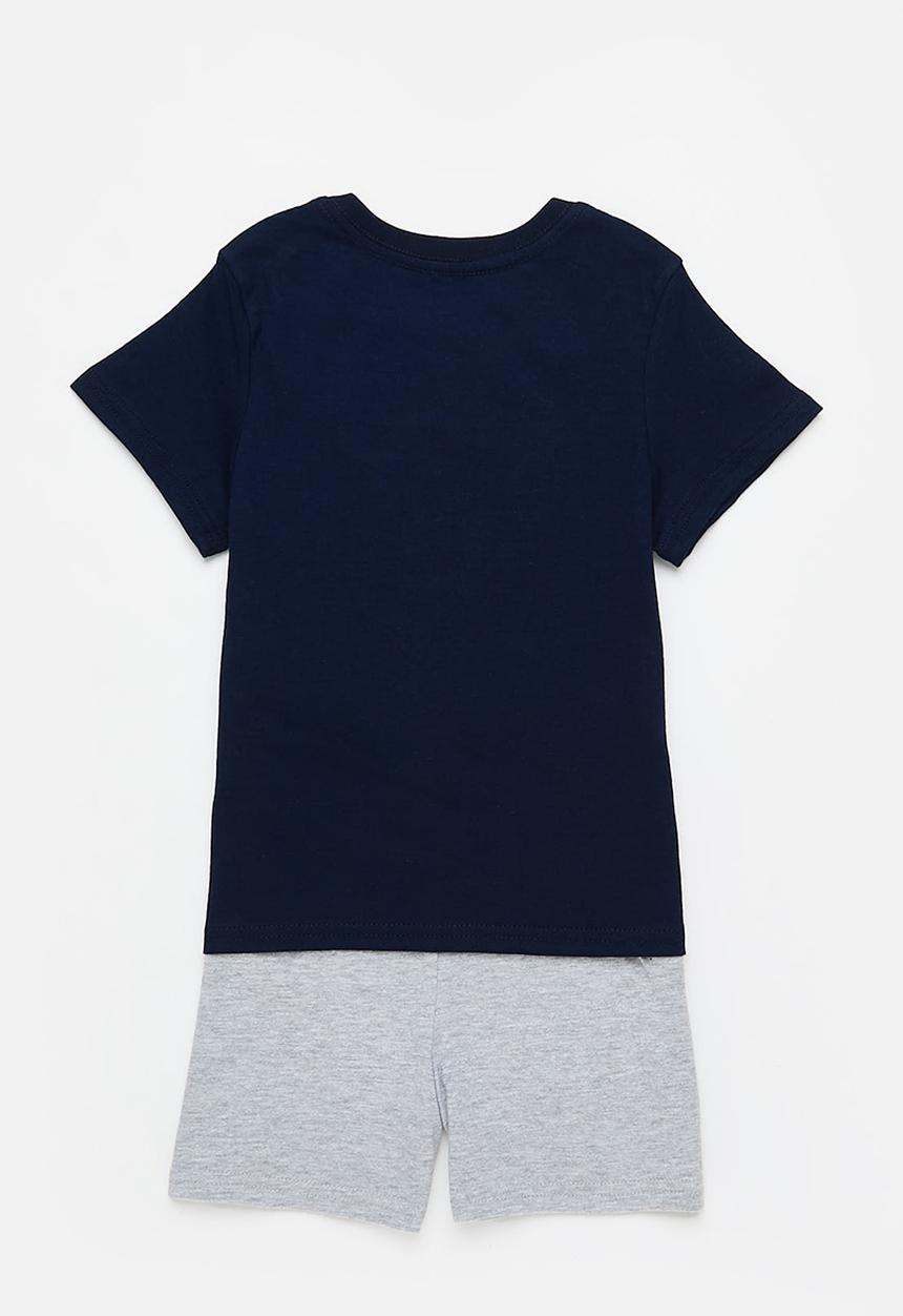 Superbalist - Boys summer pj set - navy & grey