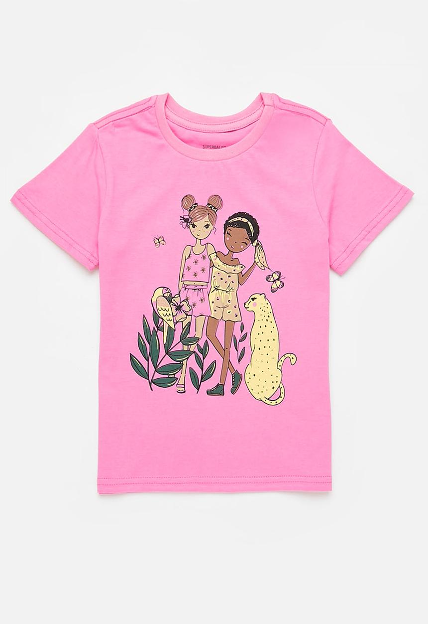 Superbalist - 2 Pack printed tees - pink & yellow