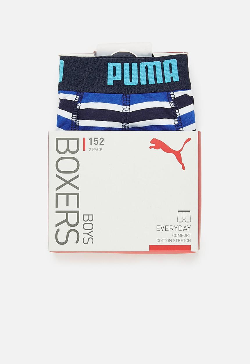 PUMA - Boys 2-pack boxer - blue/ stripe
