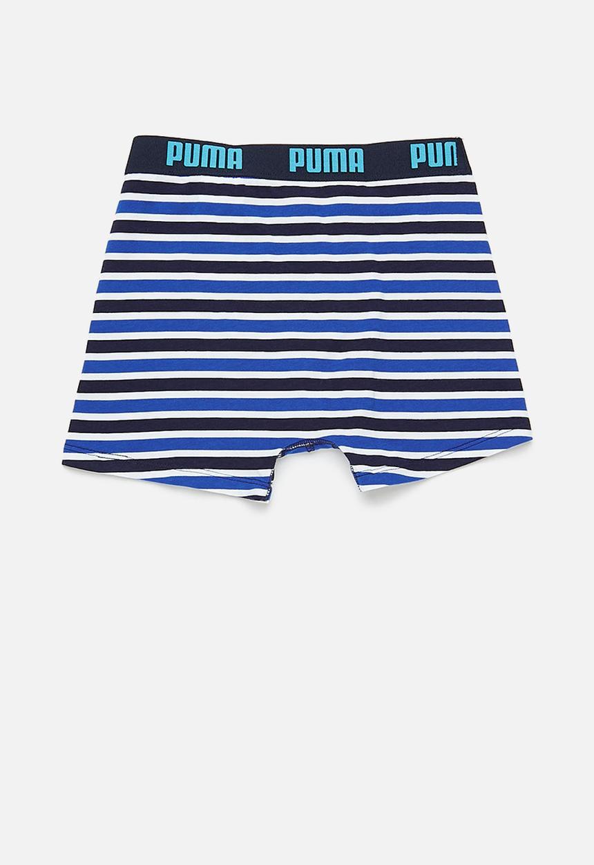 PUMA - Boys 2-pack boxer - blue/ stripe