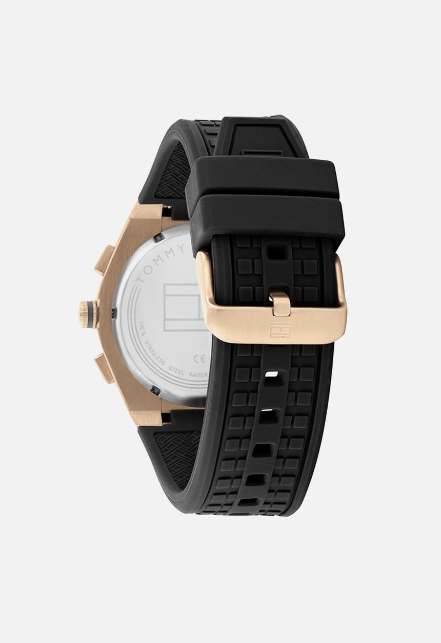 Tommy Hilfiger - Connor watch - black & gold