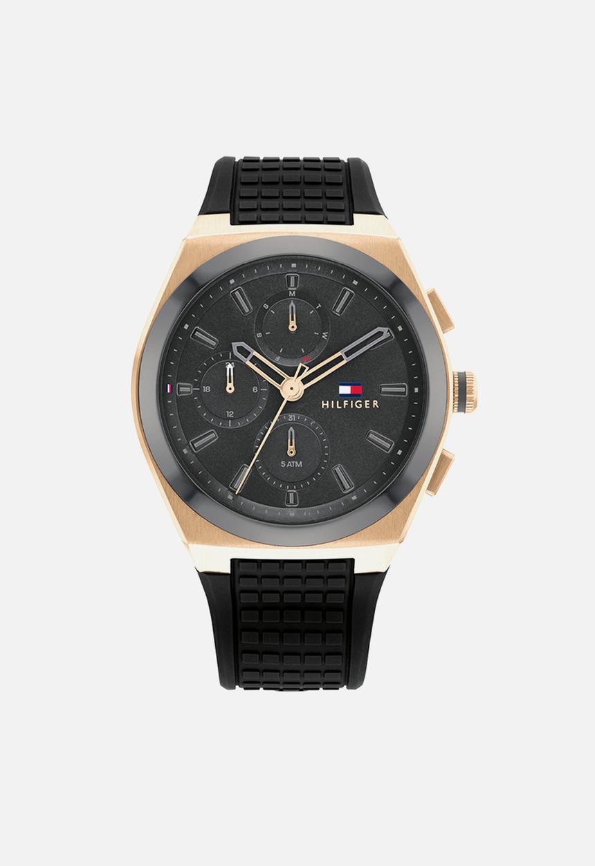 Tommy Hilfiger - Connor watch - black & gold