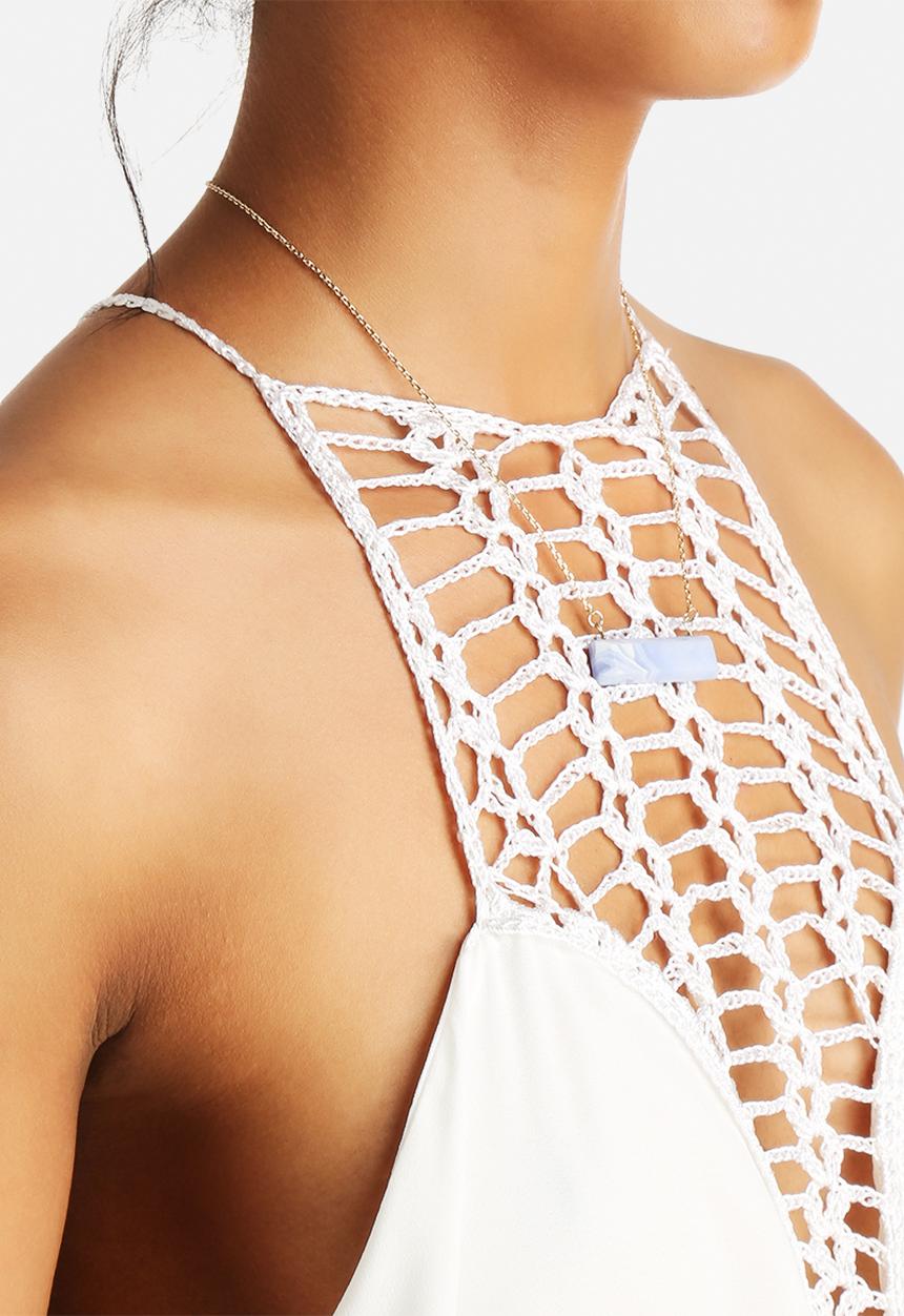 The Lot - Tied Down Halter Maxi Dress