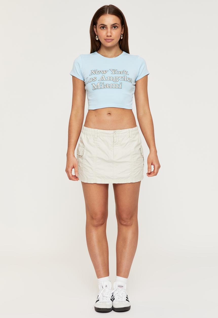 Supré  - Bambi printed T-shirt - angel blue/cities glow