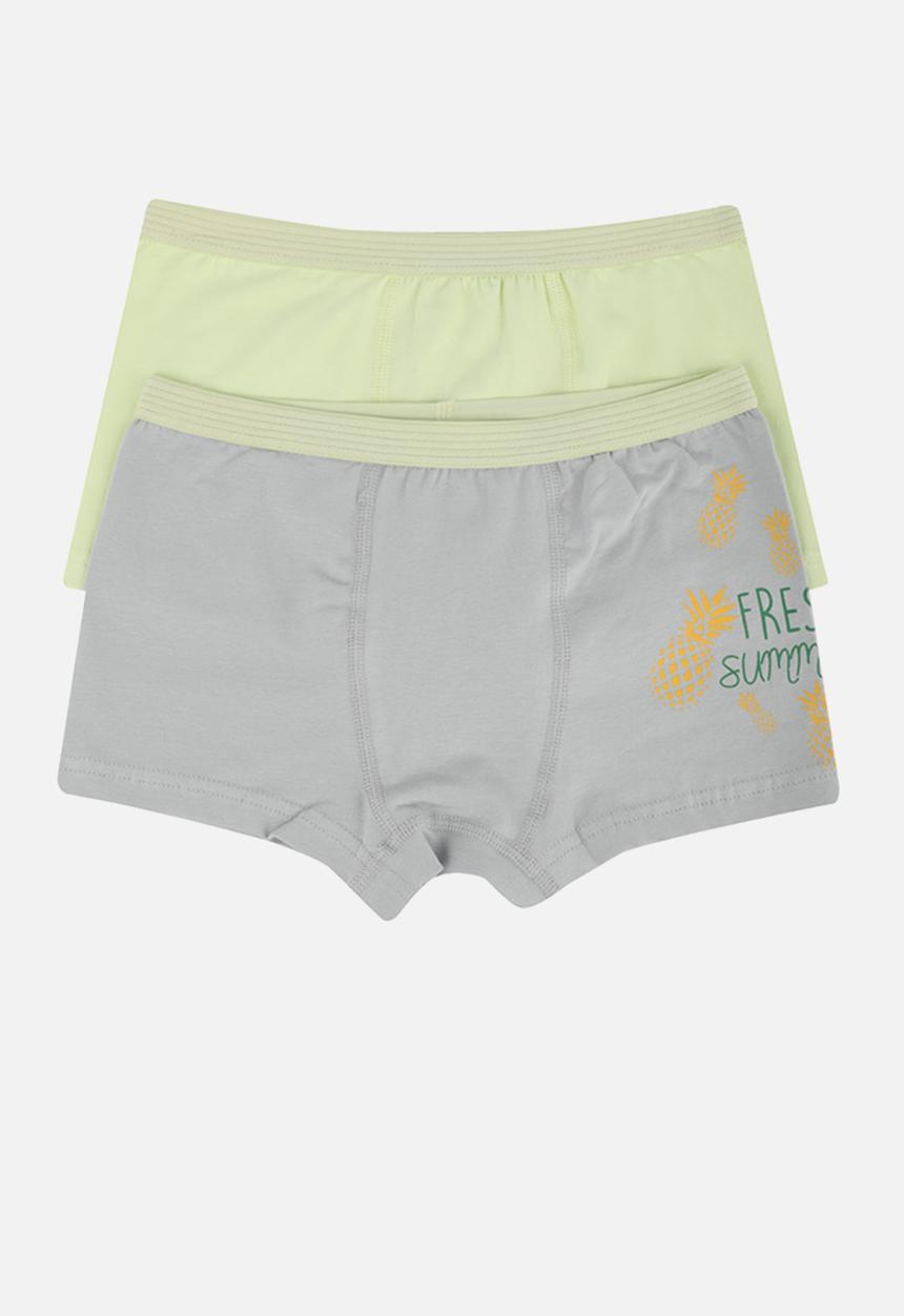 Trendyol - Boys boxer shorts - grey & mint