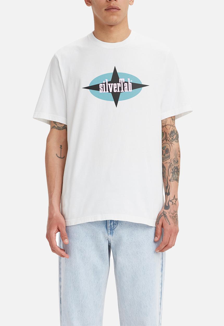 Levi’s® - Short sleeve relaxed fit tee - silvertab star white