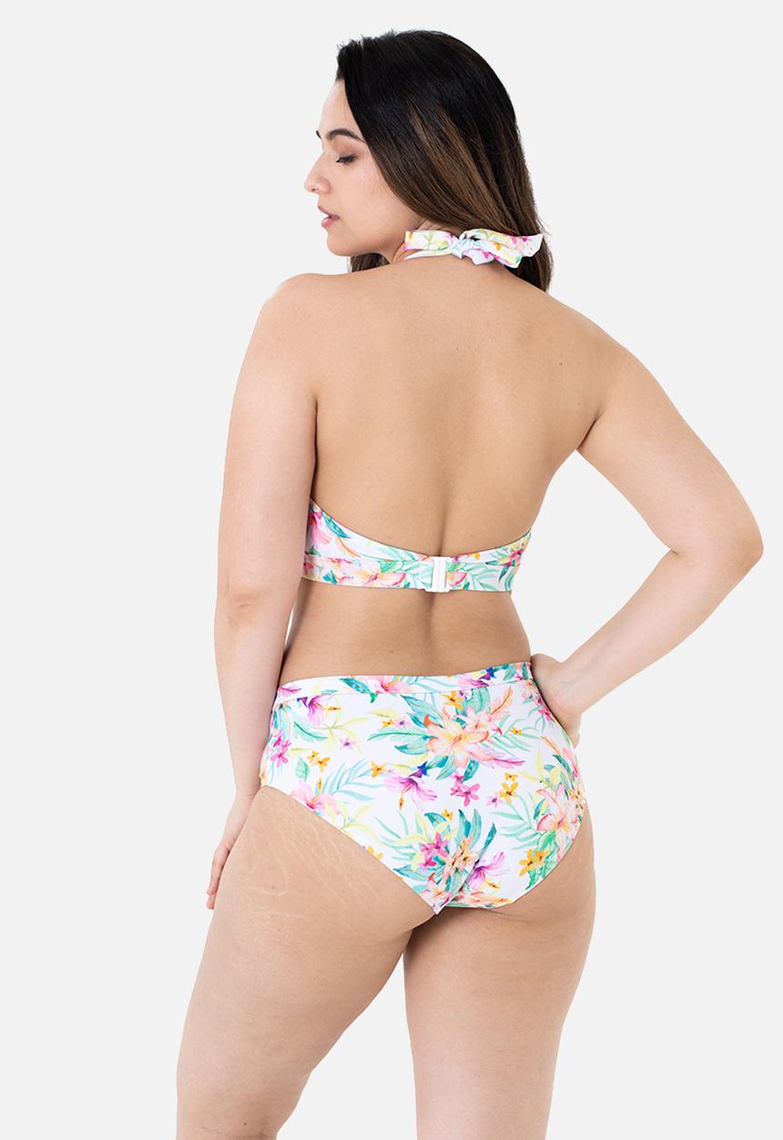 DORINA - Plus koro island bikini top - white