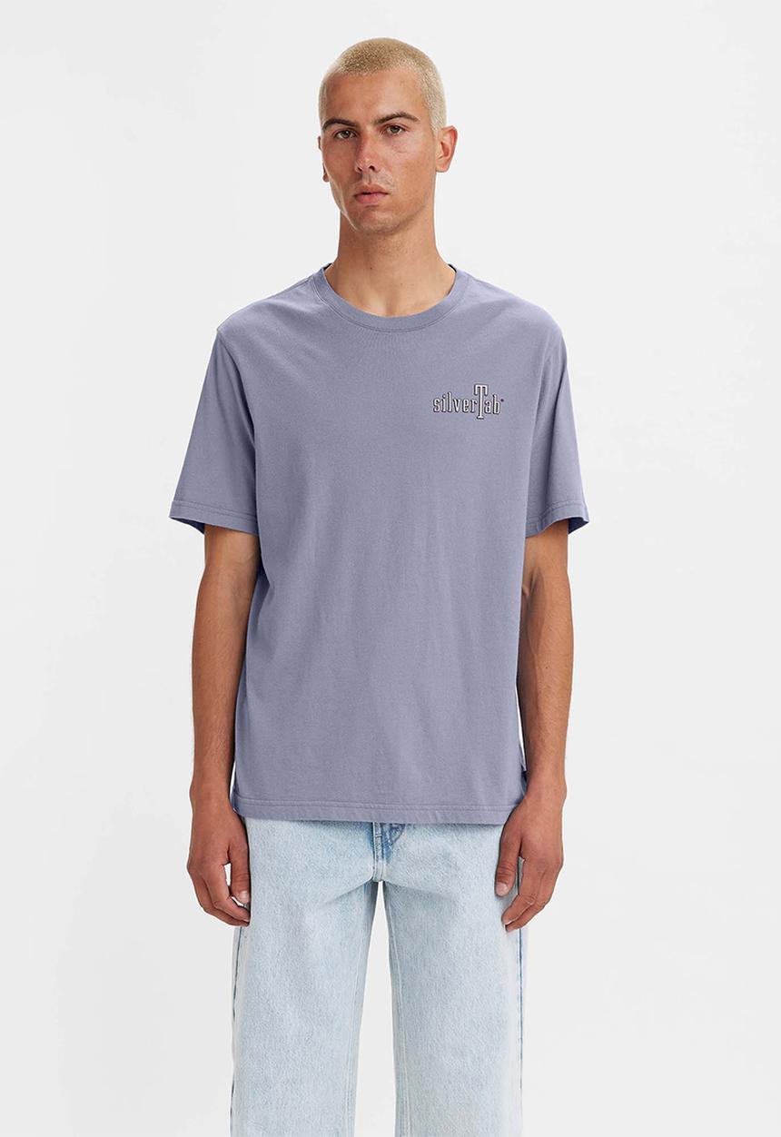 Levi’s® - Short sleeve relaxed fit tee - silvertab slab globe cosmic sky