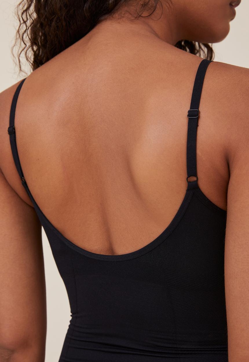 Cotton On - Go figure plunge shapewear bodysuit - black