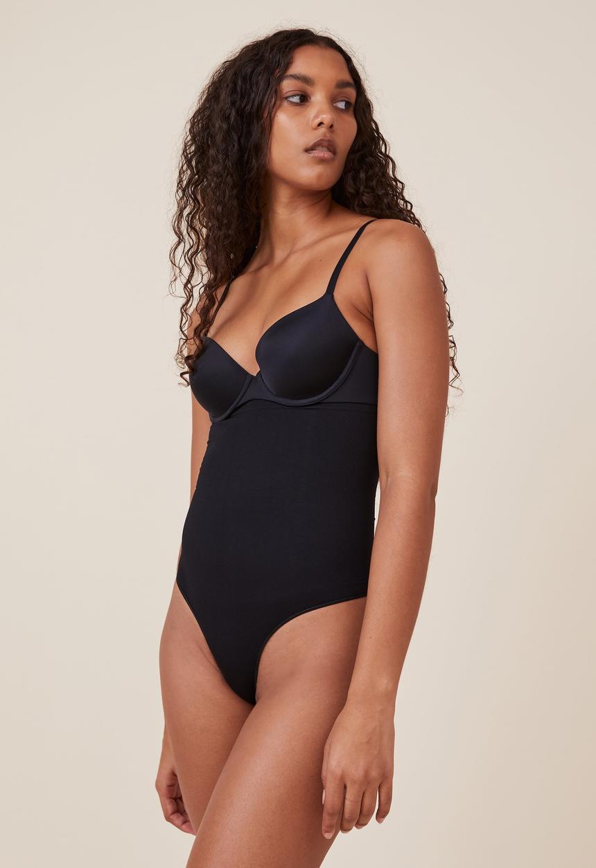Cotton On - Got your back shapewear high waist g-string - black