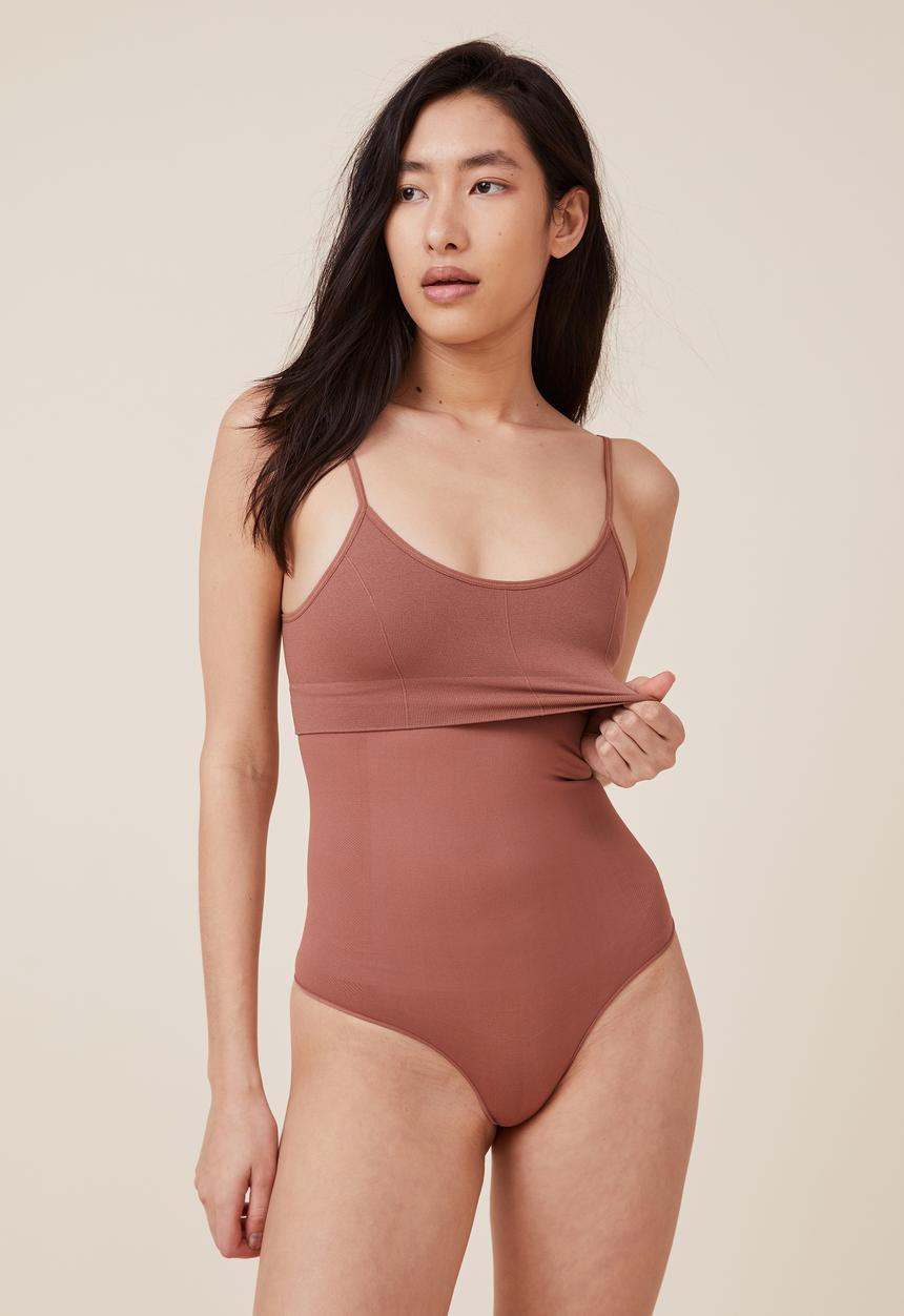 Cotton On - Got your back shapewear high waist g-string - cappuccino
