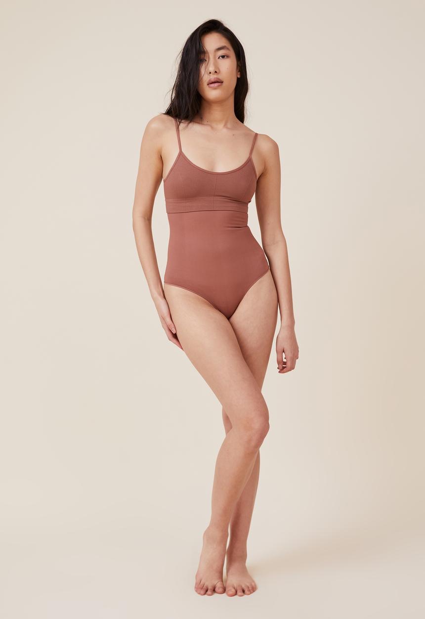 Cotton On - Got your back shapewear high waist g-string - cappuccino