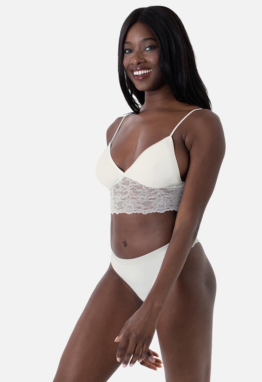 DORINA - Crystal 2pack bralette - blue & ivory
