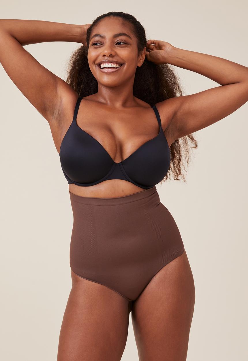 Cotton On - Got your back shapewear high waist g-string - espresso