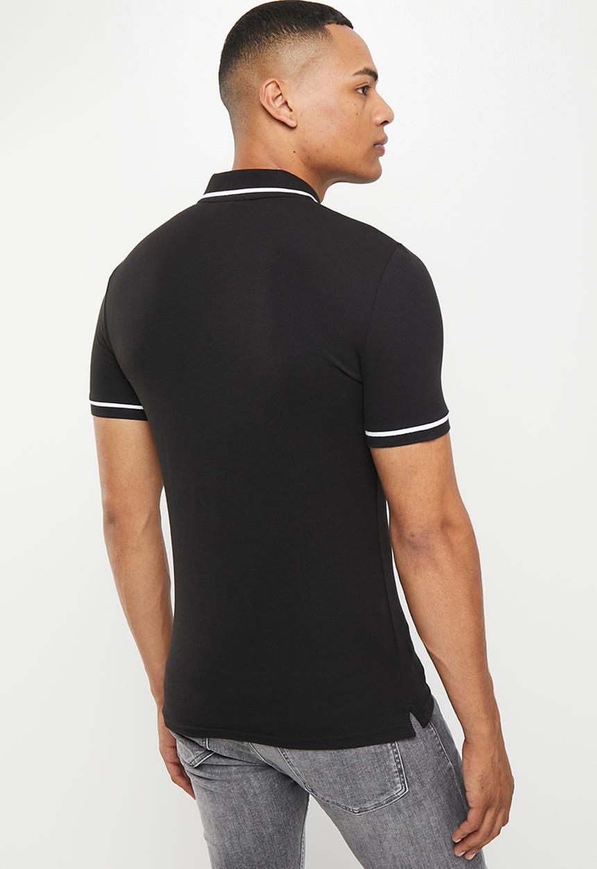 Calvin Klein - Tipping slim polo - Ck Black
