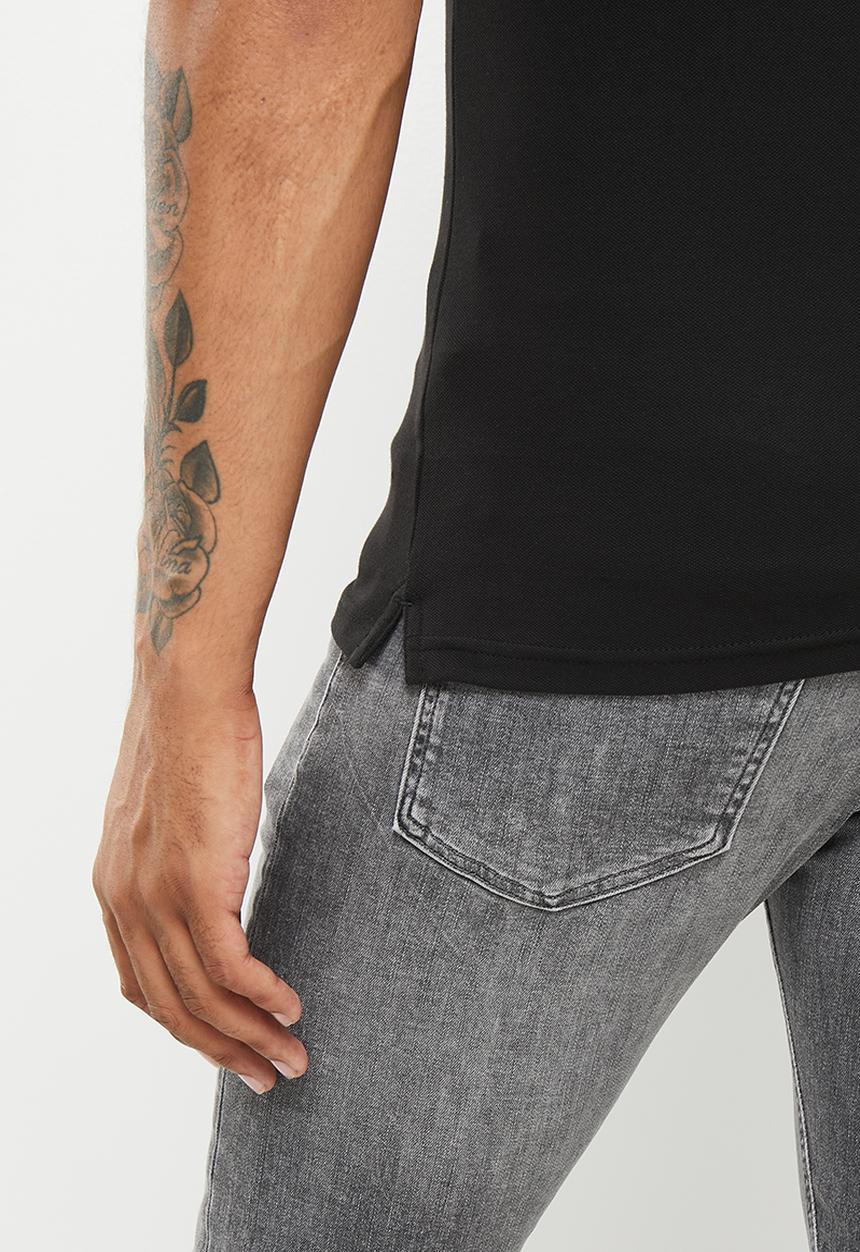 Calvin Klein - Tipping slim polo - Ck Black