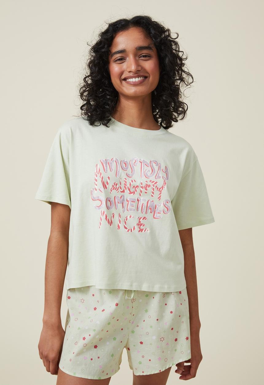 Cotton On - Jersey bed tee - mostly naughty
