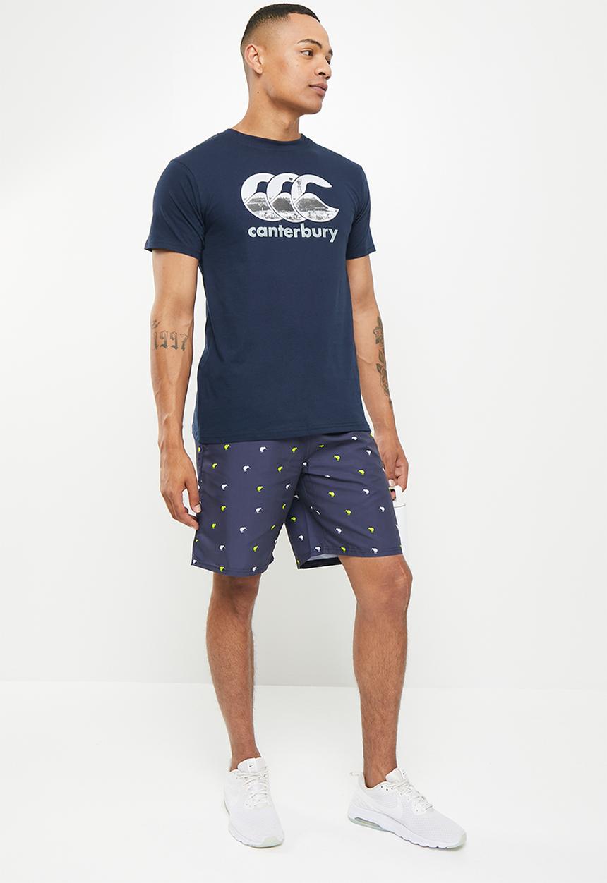 Canterbury - Awning printed 8'' short - navy 