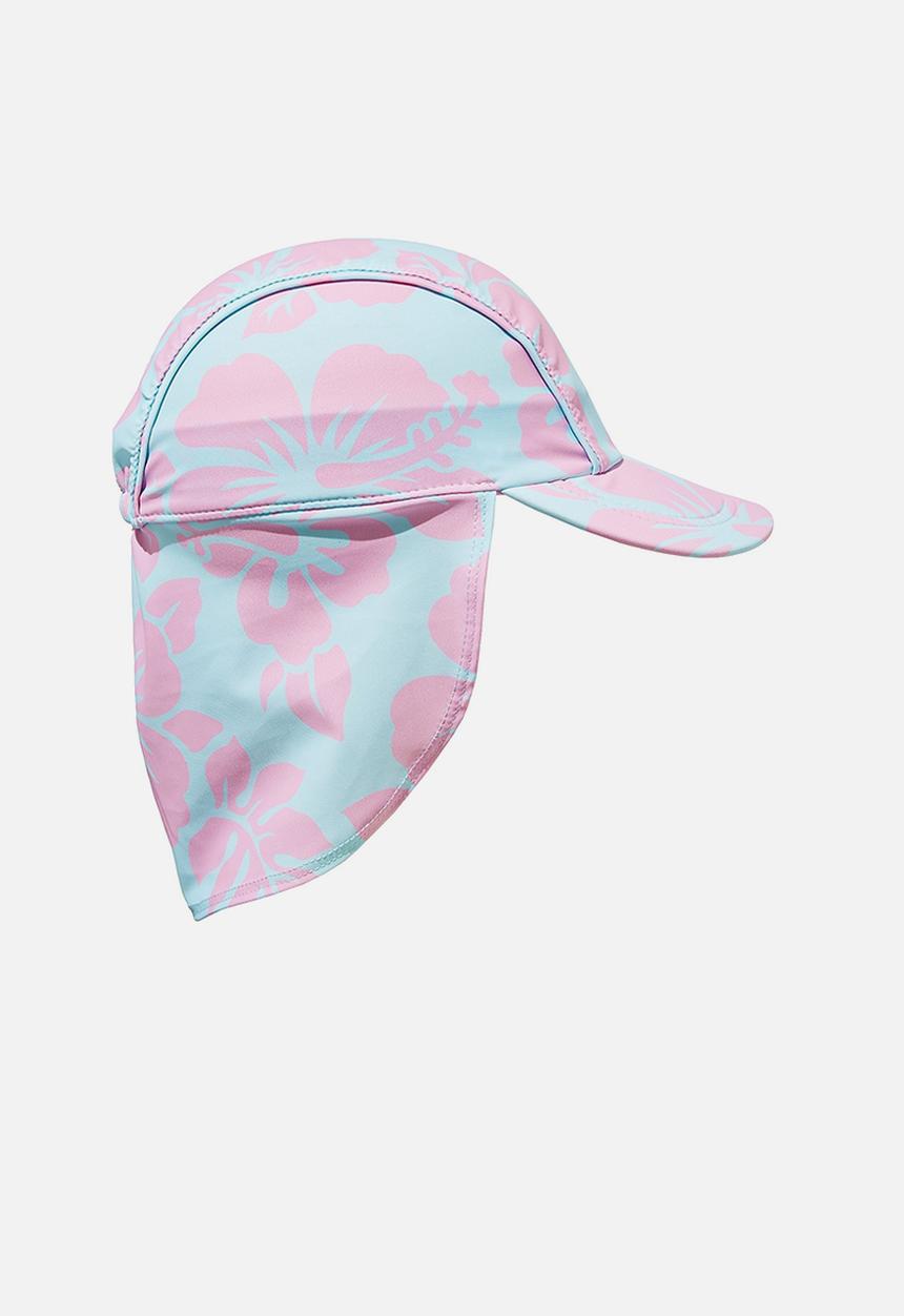 Cotton On - Swim hat - dreamland hibiscus/frosty blue