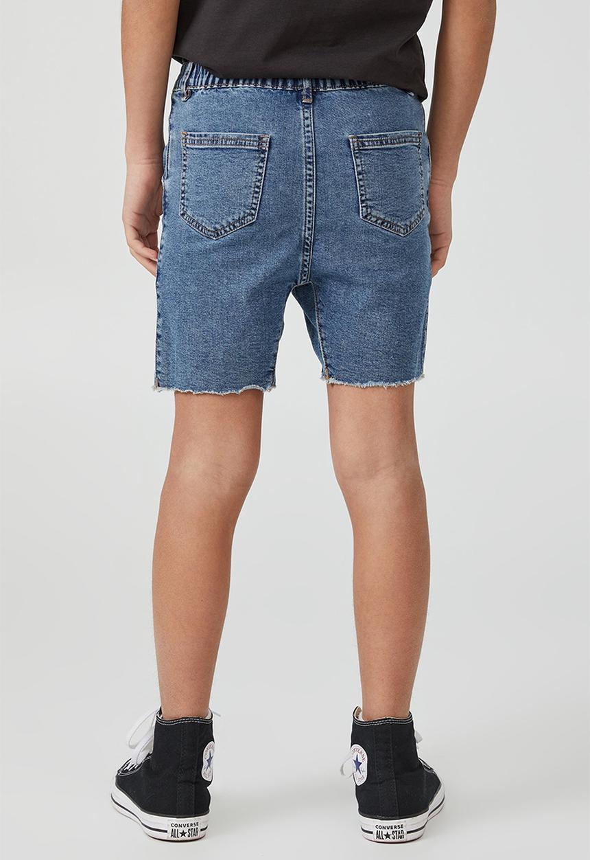 Cotton On - Super straight fit short - bondi mid blue