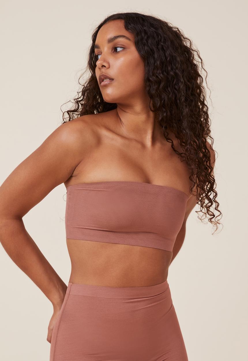 Cotton On - Power mesh shapewear bandeau - cappuccino