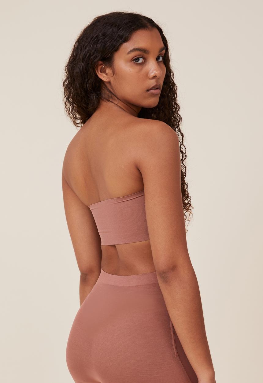 Cotton On - Power mesh shapewear bandeau - cappuccino
