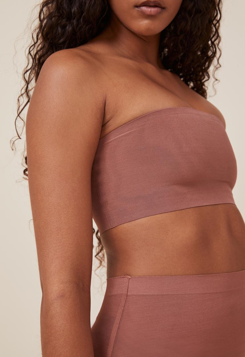 Cotton On - Power mesh shapewear bandeau - cappuccino