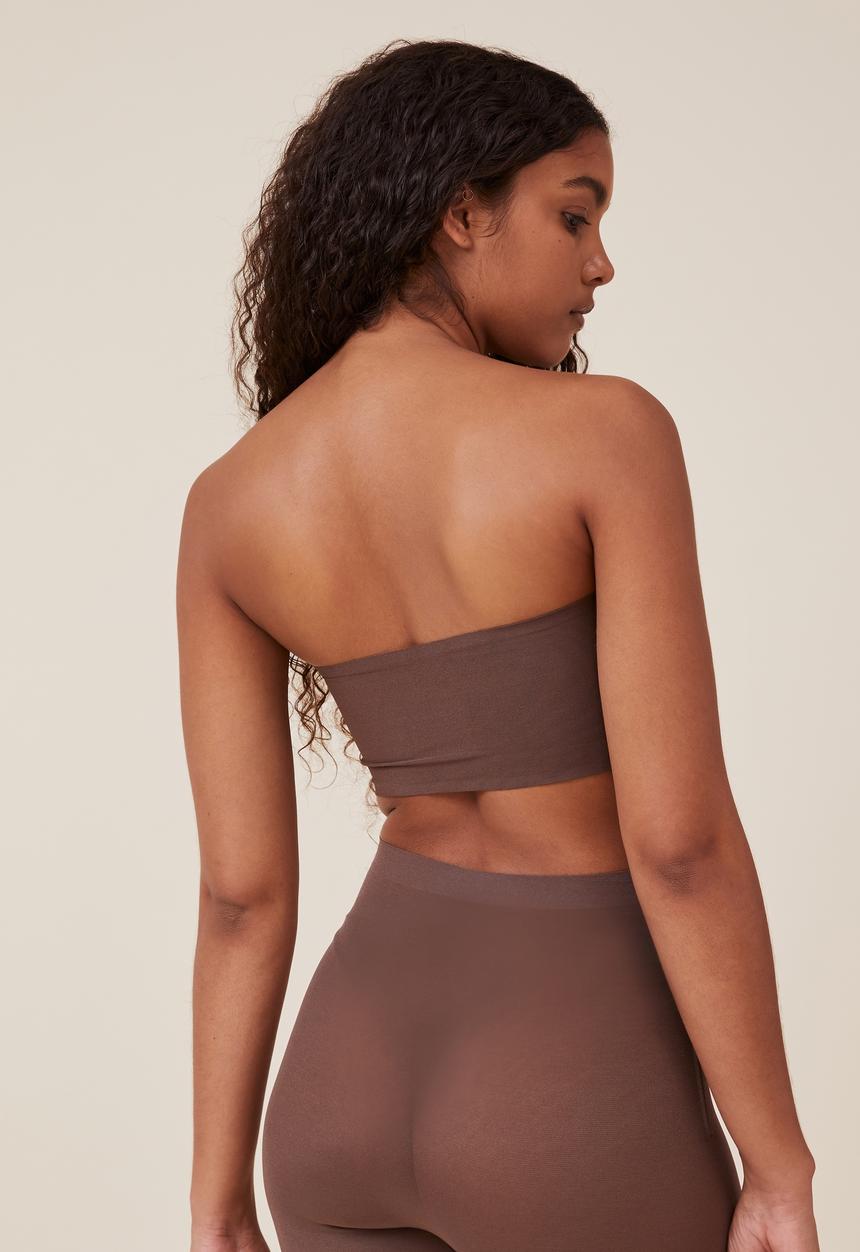 Cotton On - Power mesh shapewear bandeau - espresso