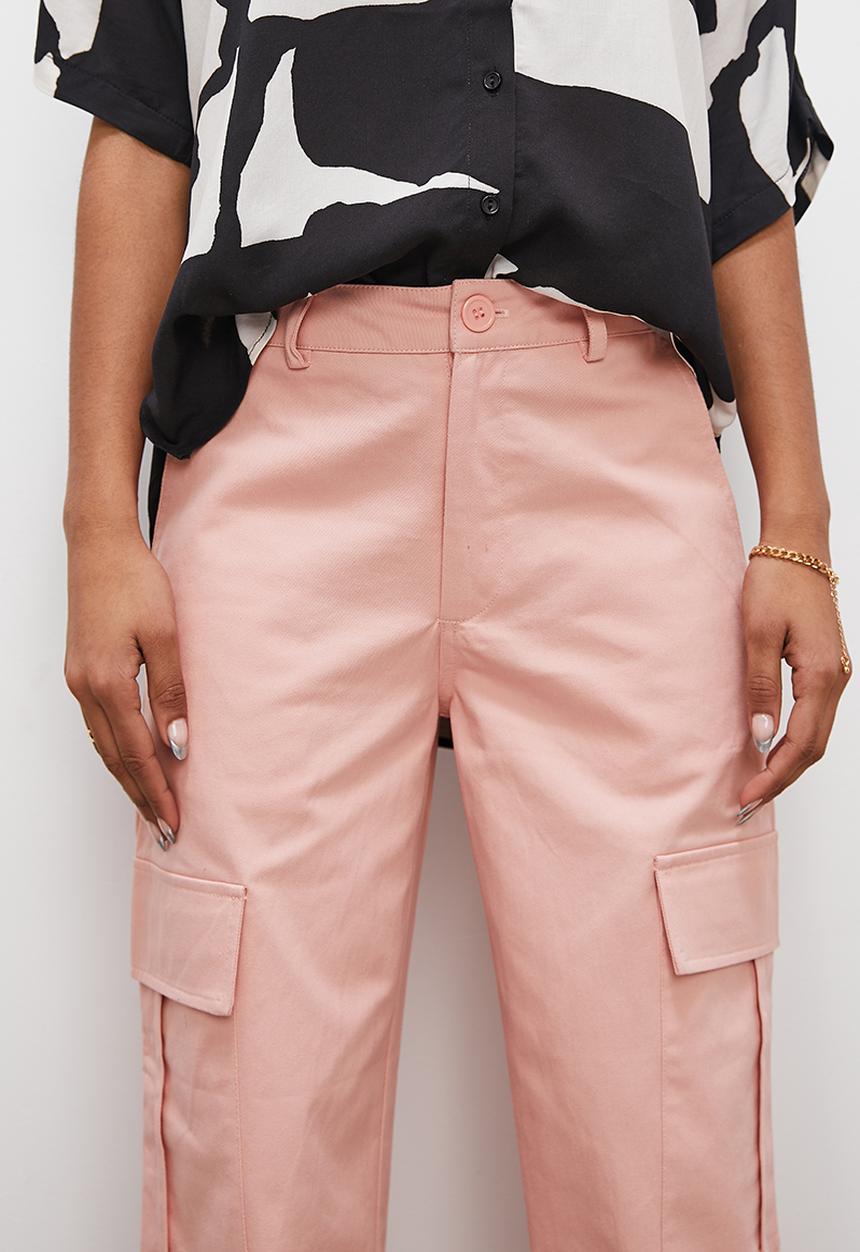 Superbalist - Straight leg cargo - soft pink