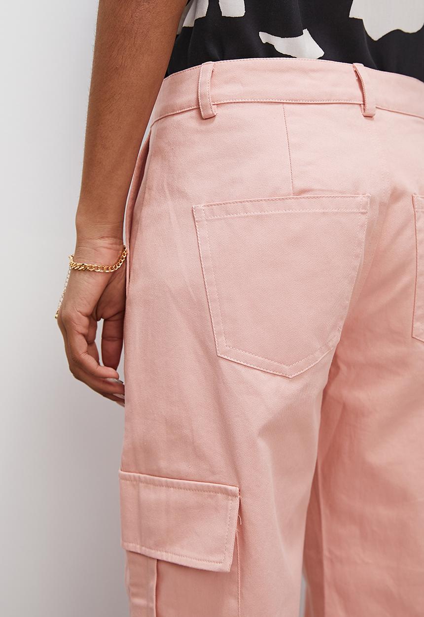 Superbalist - Straight leg cargo - soft pink