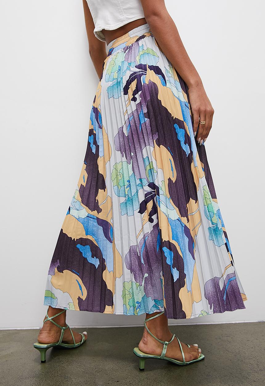 Superbalist - Maxi pleat - pink abstract print