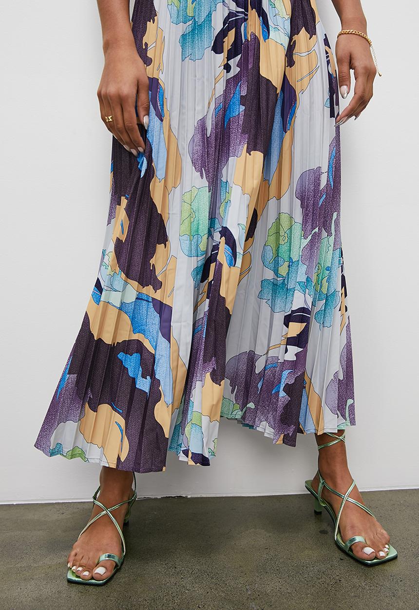 Superbalist - Maxi pleat - pink abstract print