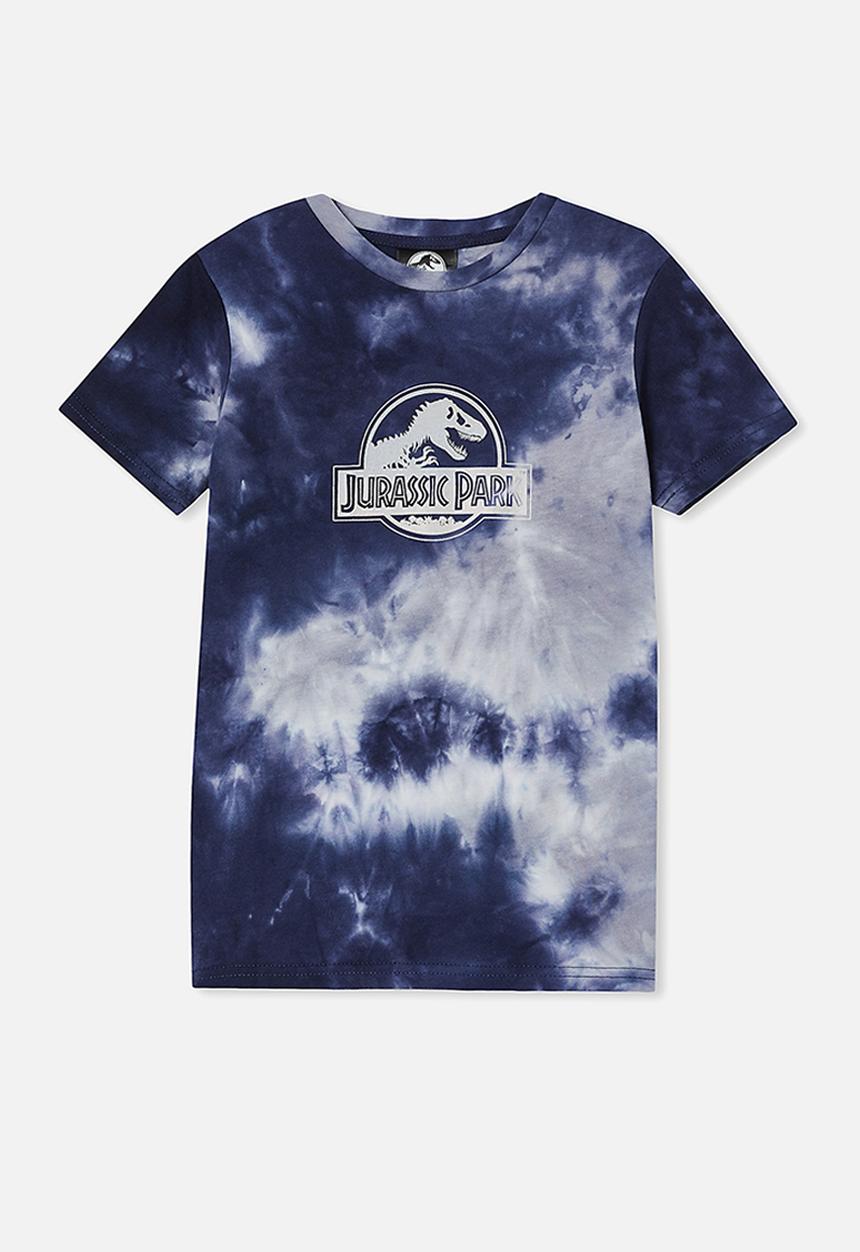 Cotton On - License short sleeve embellished  tee - lcn uni vintage navy wash/jurassic park