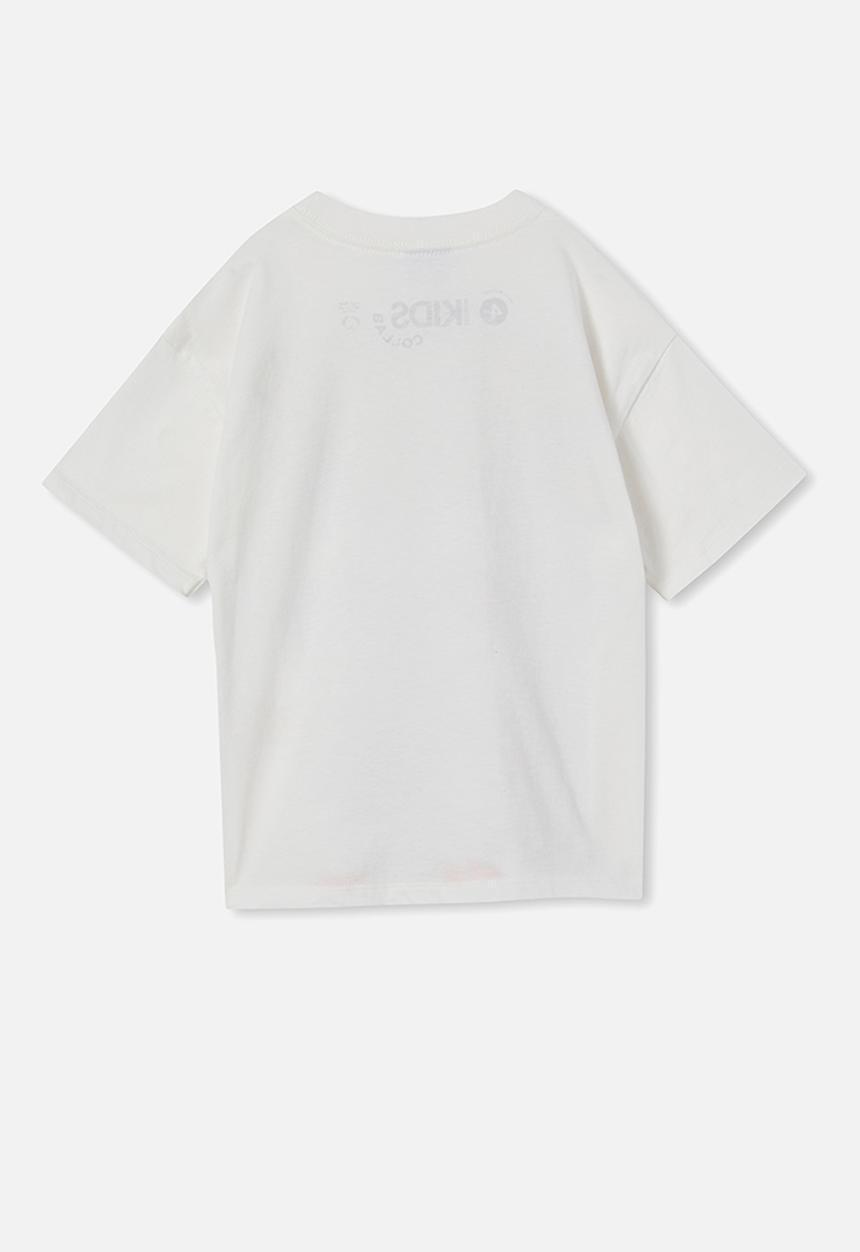 Cotton On - License drop shoulder short sleeve tee - lcn dis vanilla/mickey mouse