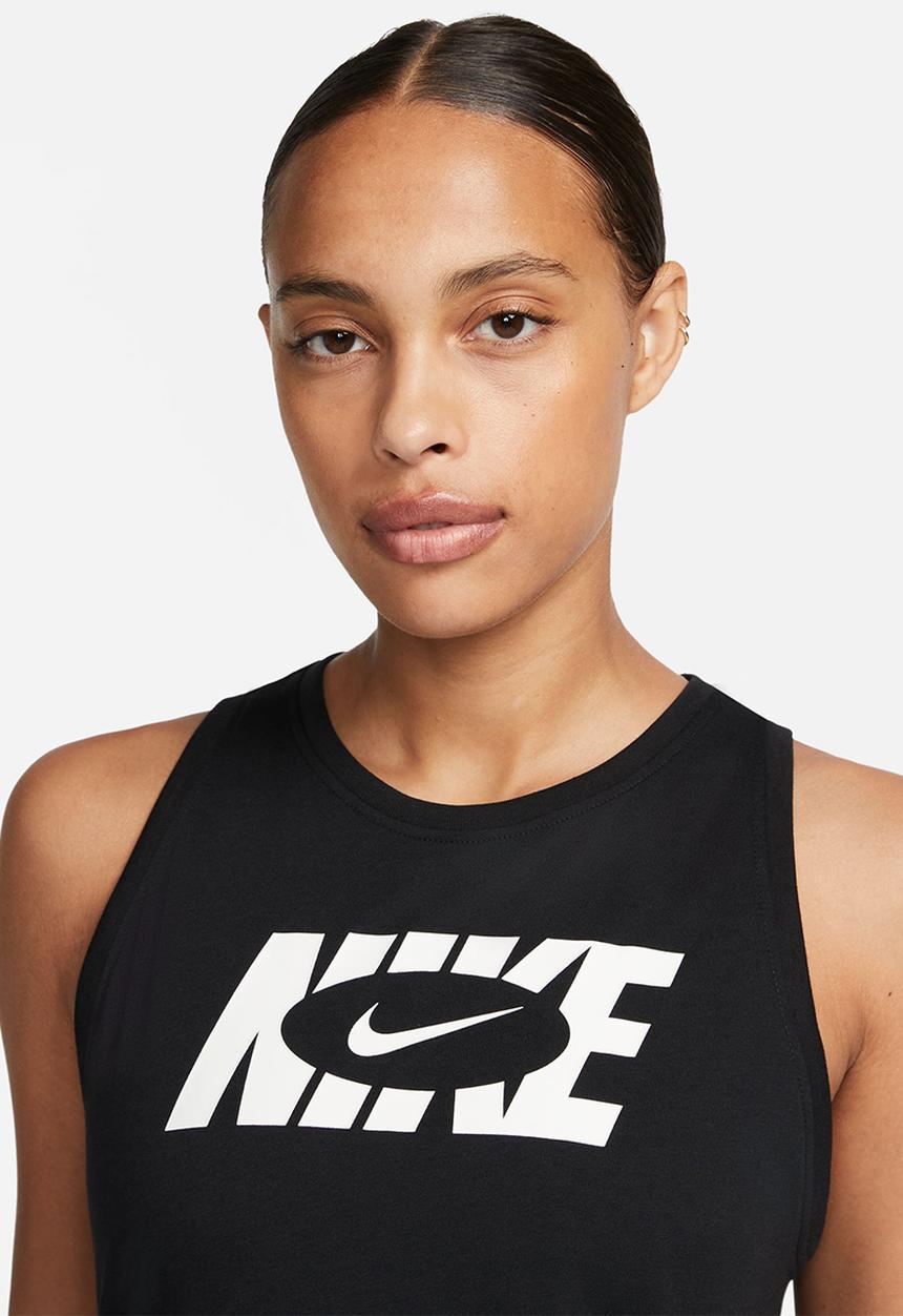 Nike - W nike dri-fit tank icon clash - black