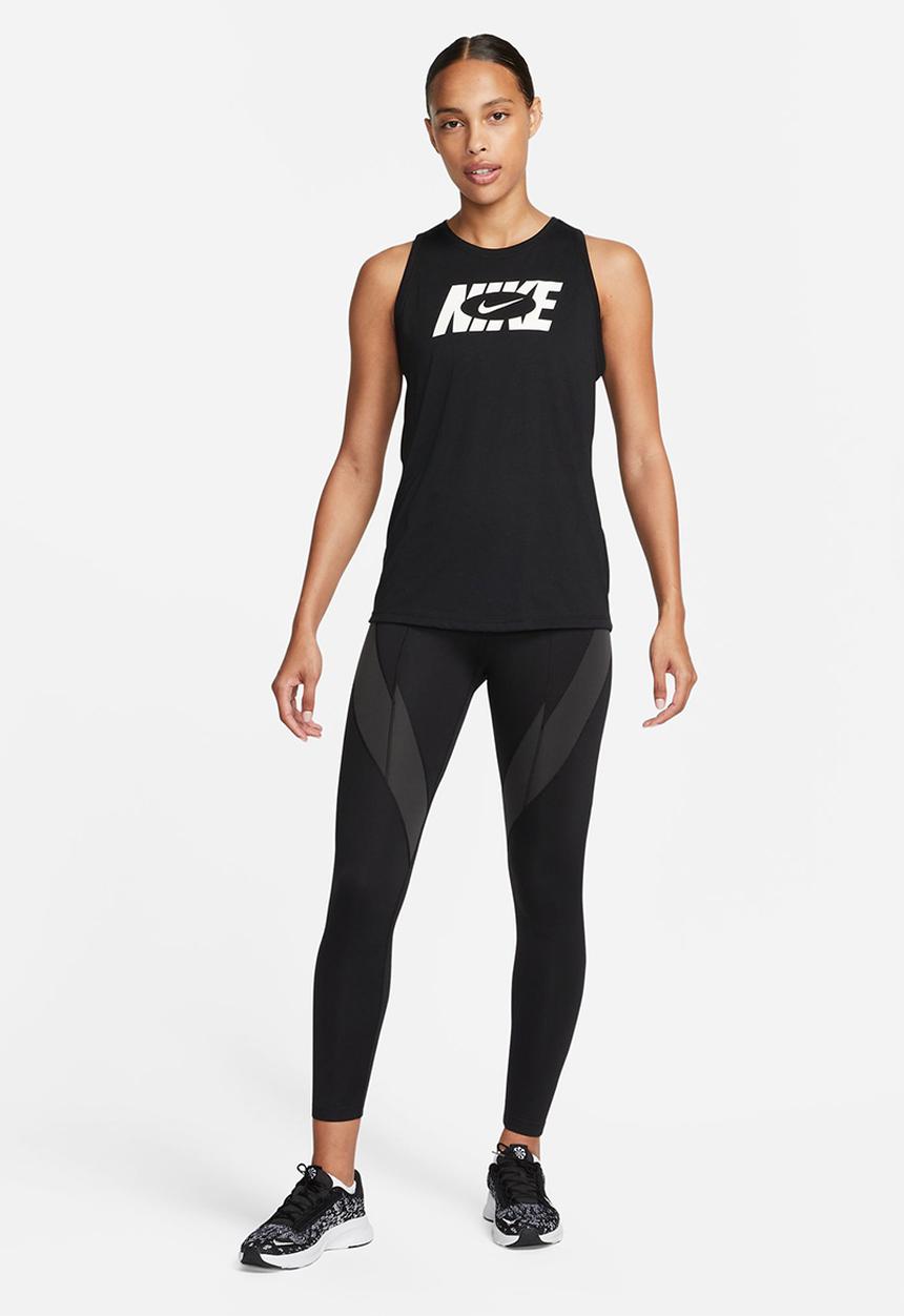 Nike - W nike dri-fit tank icon clash - black